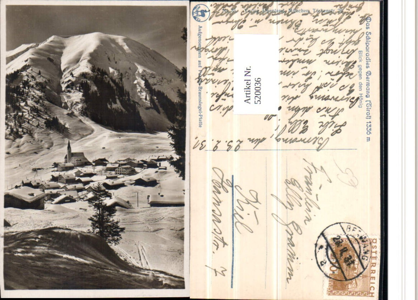 Alte Ansichtskarte – Old Postcard