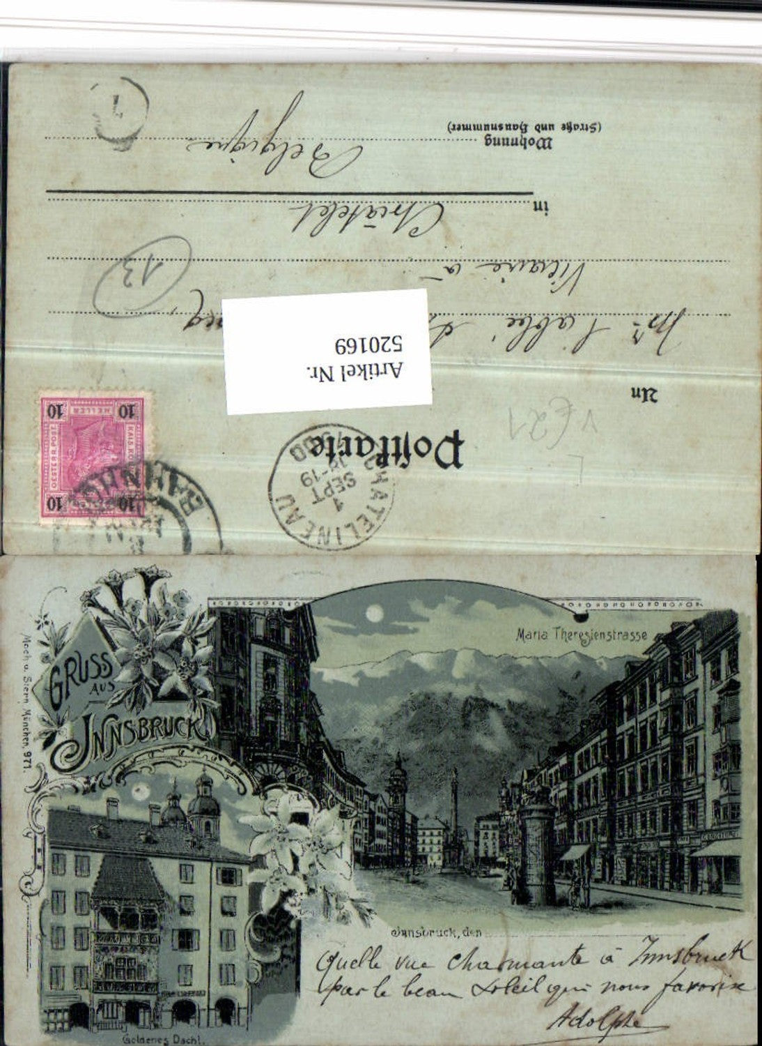 Alte Ansichtskarte – Old Postcard