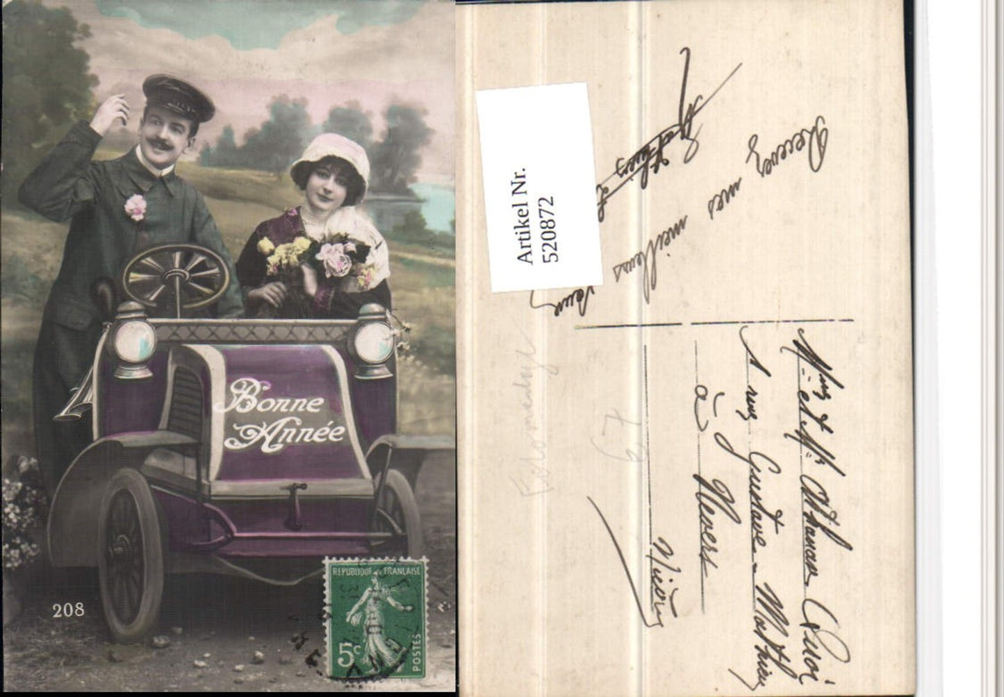 520872,Fotomontage Surrealismus Paar Automobil