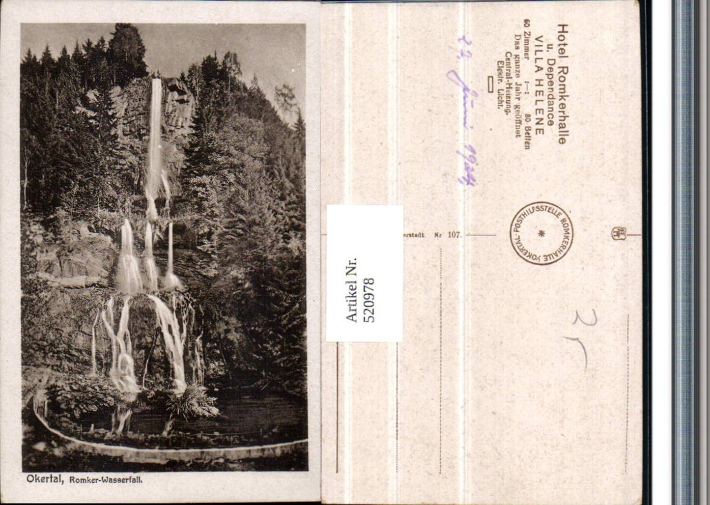 520978,Okertal im Harz Romkerhaller Wasserfall Romkerhalle Goslar