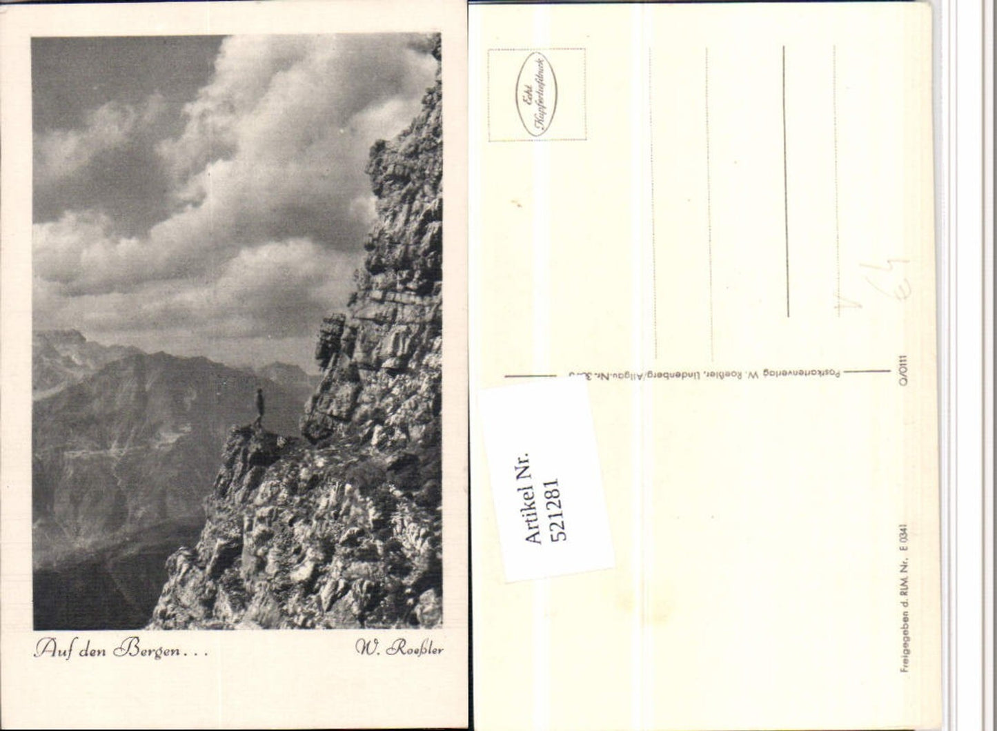 521281,Fotokunst W. Roeßler Q/0111 Auf den Bergen Bergkulisse
