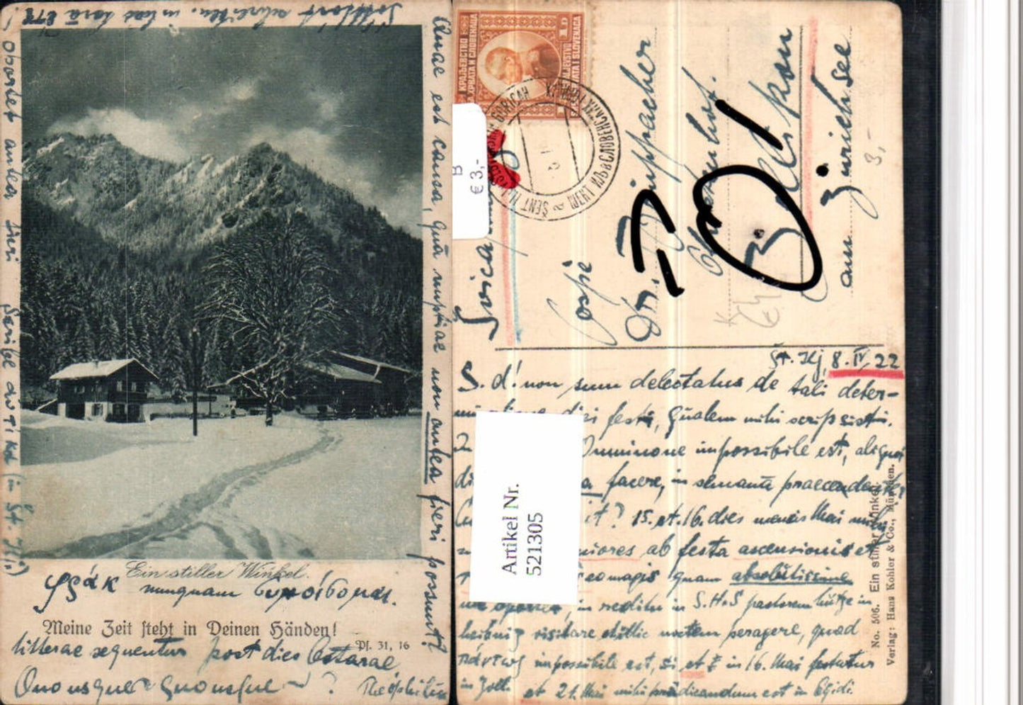 521305,Fotokunst Hans Kohler München 506 Ein stiller Winkel Winterbild