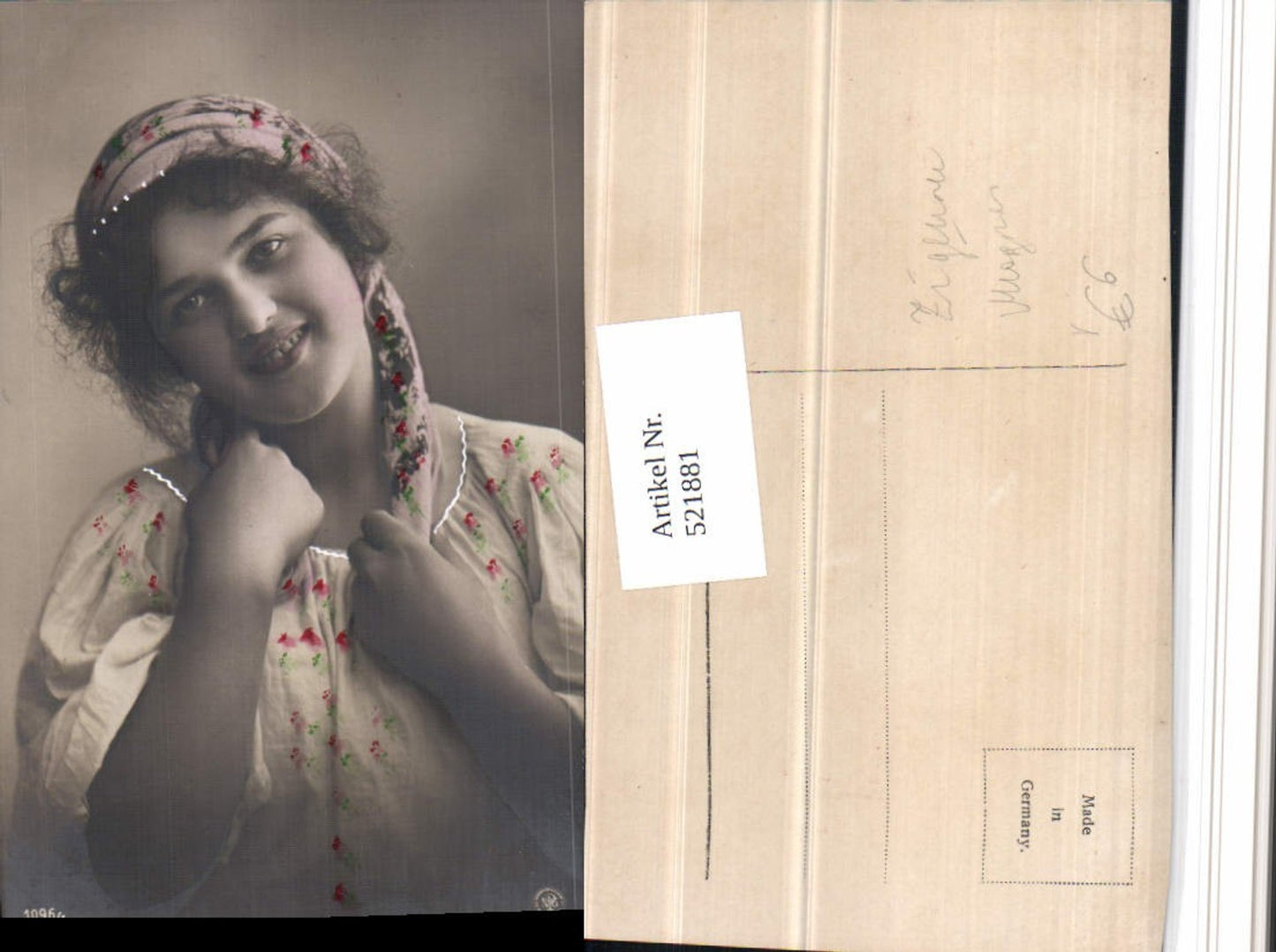 521881,Mignon Zigeuner Sinti Roma Frau Portrait pub NPG 1096/1