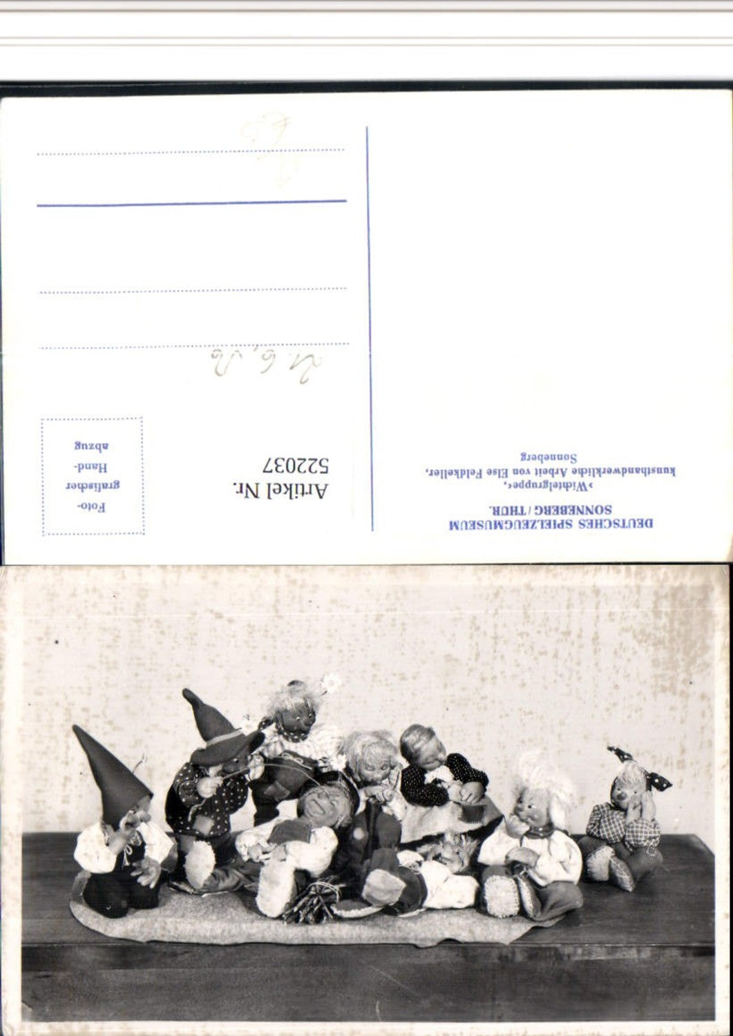 522037,Deutsches Spielzeugmuseum Sonneberg Wichtelgruppe Puppen