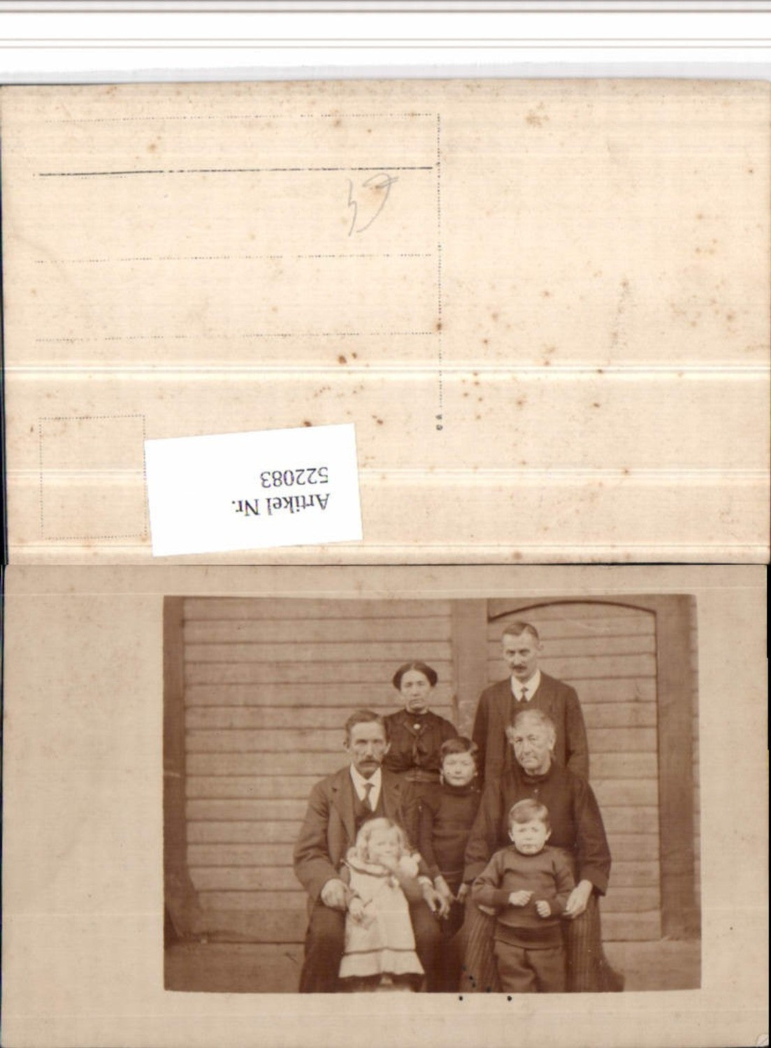 522083,Foto AK Familie Kinder Gruppenbild