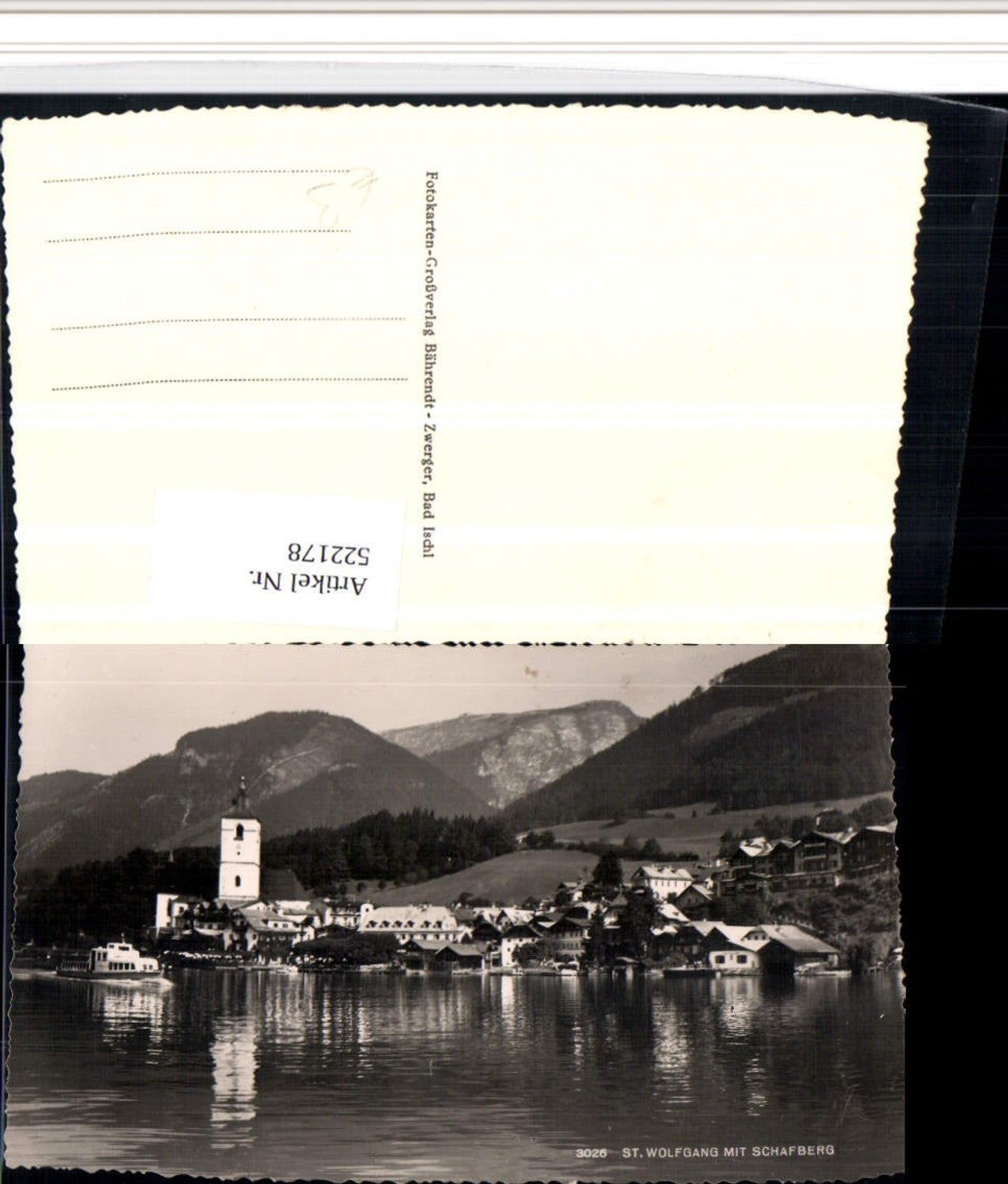 522178,St. Wolfgang Totale m. Schafberg Bergkulisse