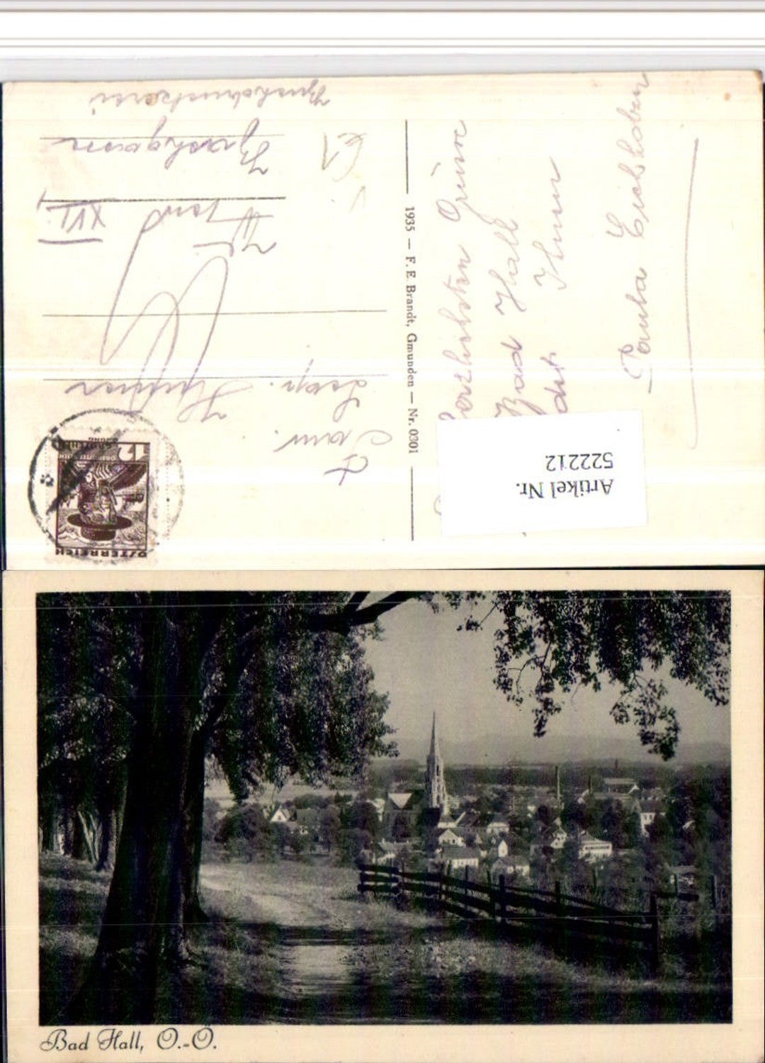 522212,Bad Hall Totale Wegpartie pub F.E. Brandt 0301