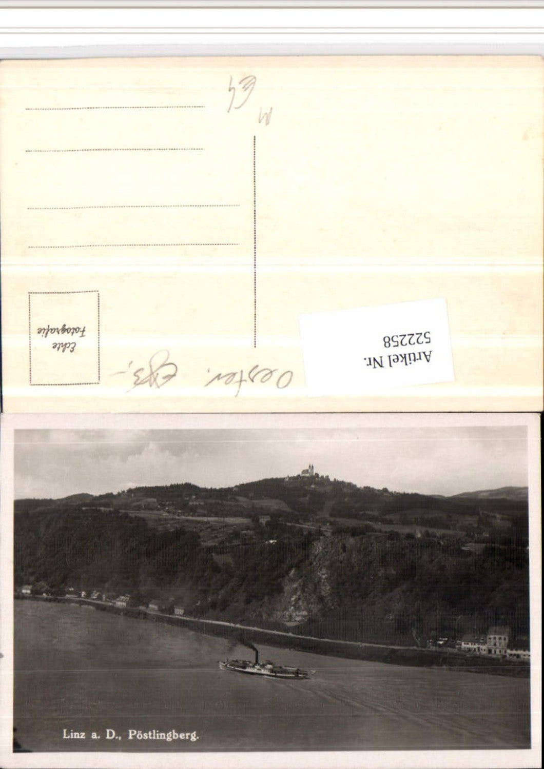 522258,Linz an d. Donau Pöstlingberg Fluss Dampfer