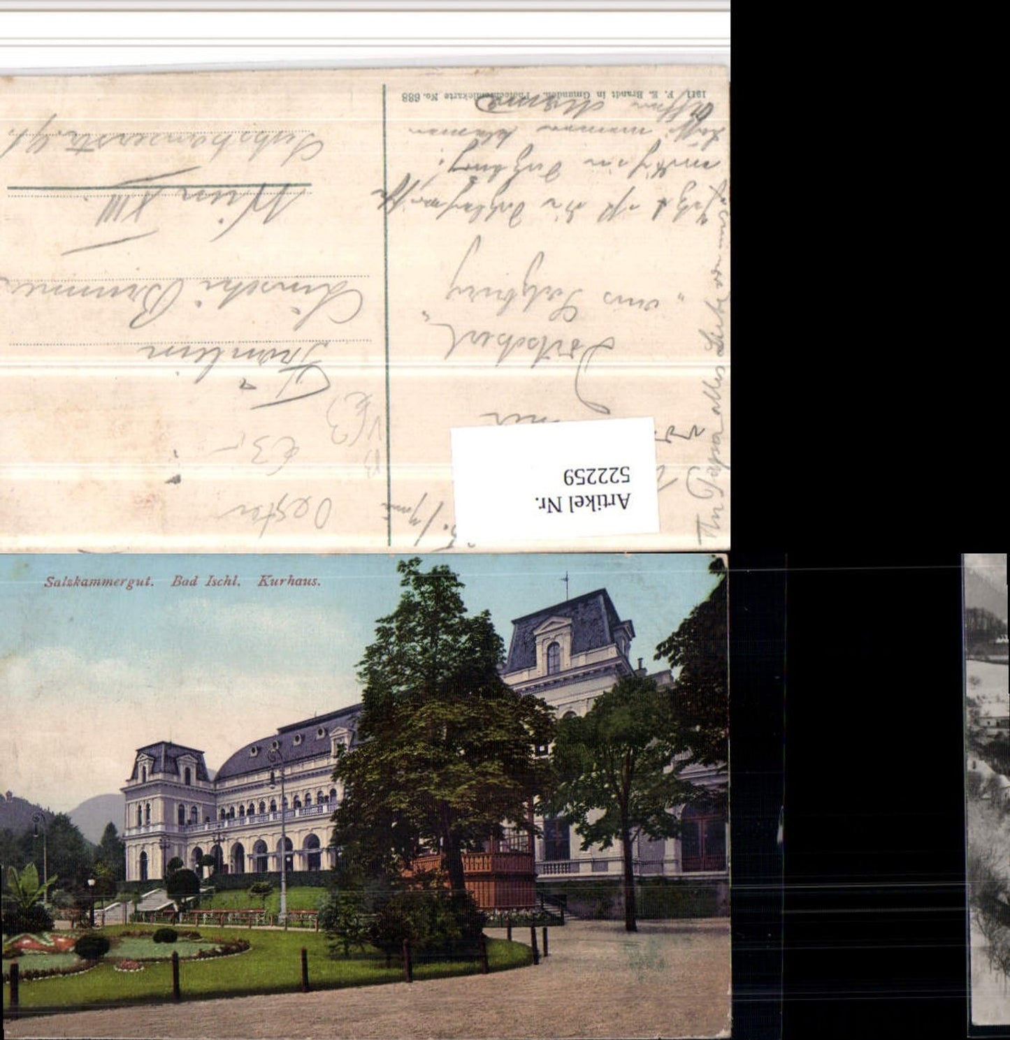 522259,Bad Ischl Kurhaus pub F.E. Brandt 688