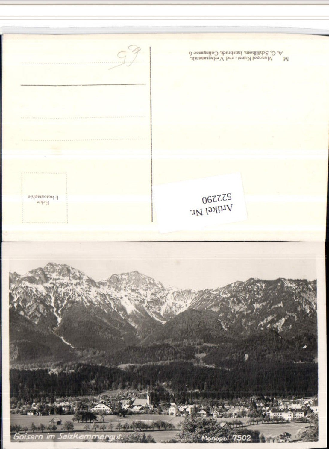 522290,Bad Goisern Totale Bergkulisse