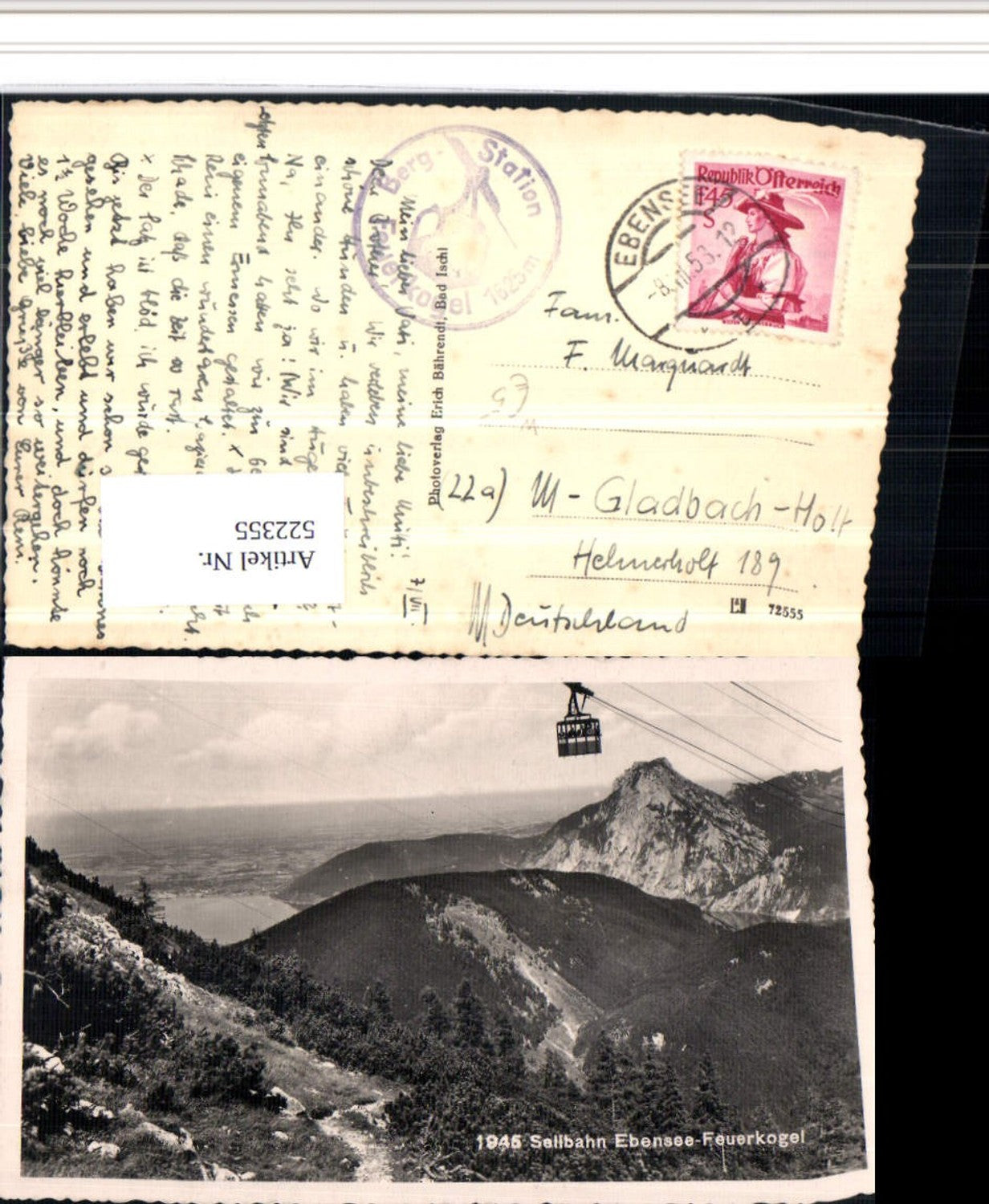 522355,Seilbahn Ebensee – Feuerkogel