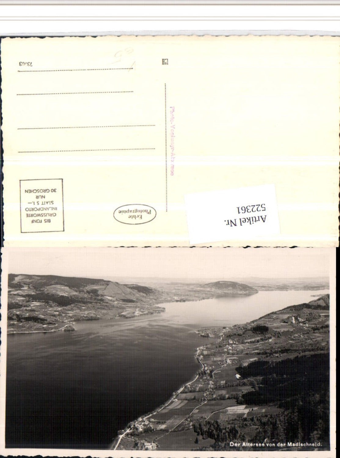 522361,Attersee See von d. Madlschneid b. Steinbach pub Voglmayr