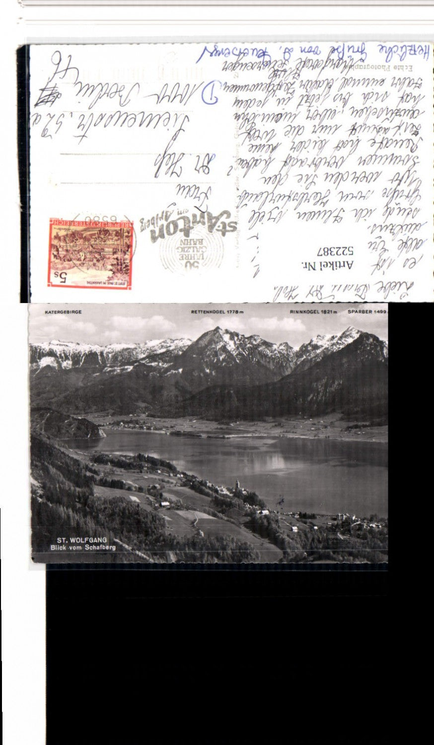 522387,St. Wolfgang Totale vom Schafberg Bergkulisse pub Cosy 133