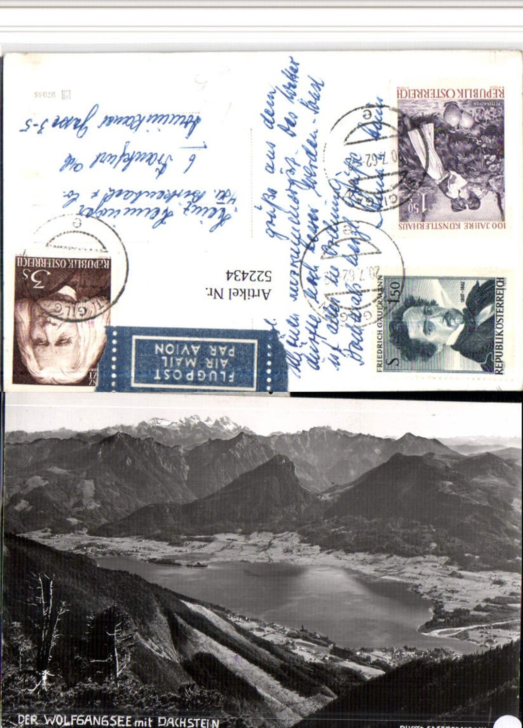 522434,Wolfgangsee m. St. Wolfgang Bergkulisse pub Gastberger 114