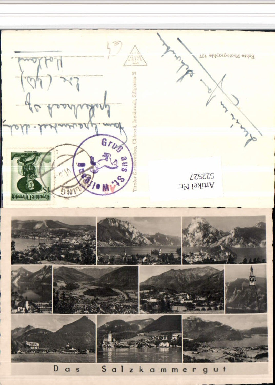 522527,Salzkammergut Gmunden St. Wolfgang Seilbahn Mehrbildkarte