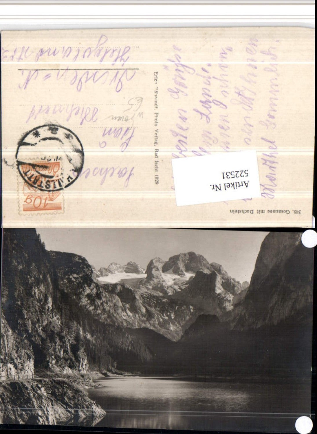 522531,Gosausee b. Gosau m. Dachstein Bergkulisse