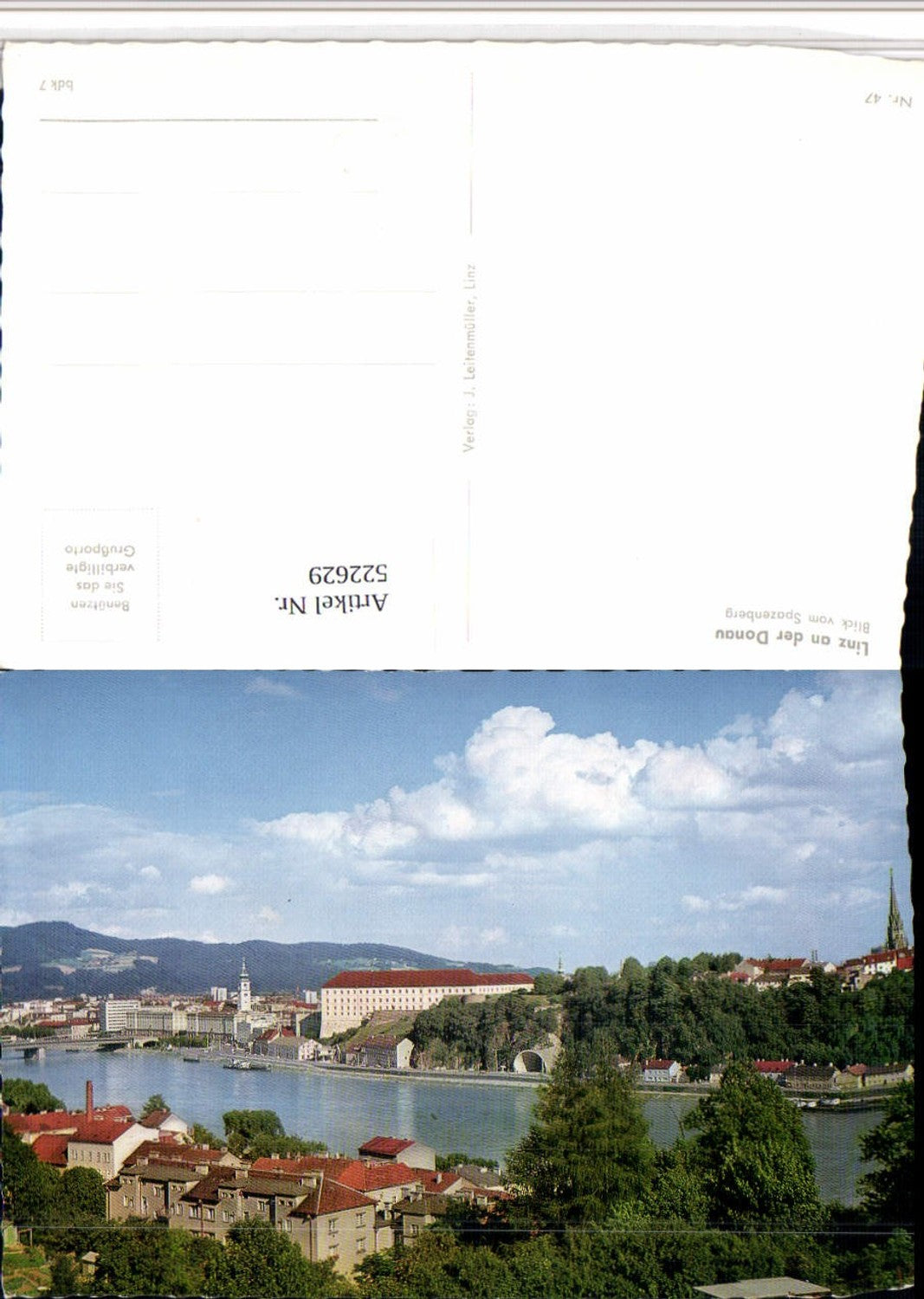 522629,Linz an d. Donau Teilansicht vom Spazenberg
