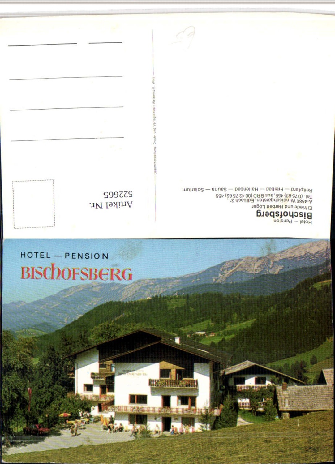 522665,Windischgarsten Hotel Pension Bischofsberg Bergkulisse