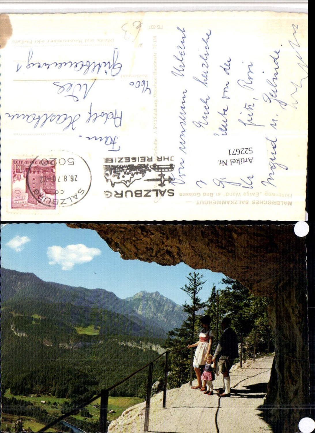 522671,Bad Goisern Höhenweg Ewige Wand Bergkulisse