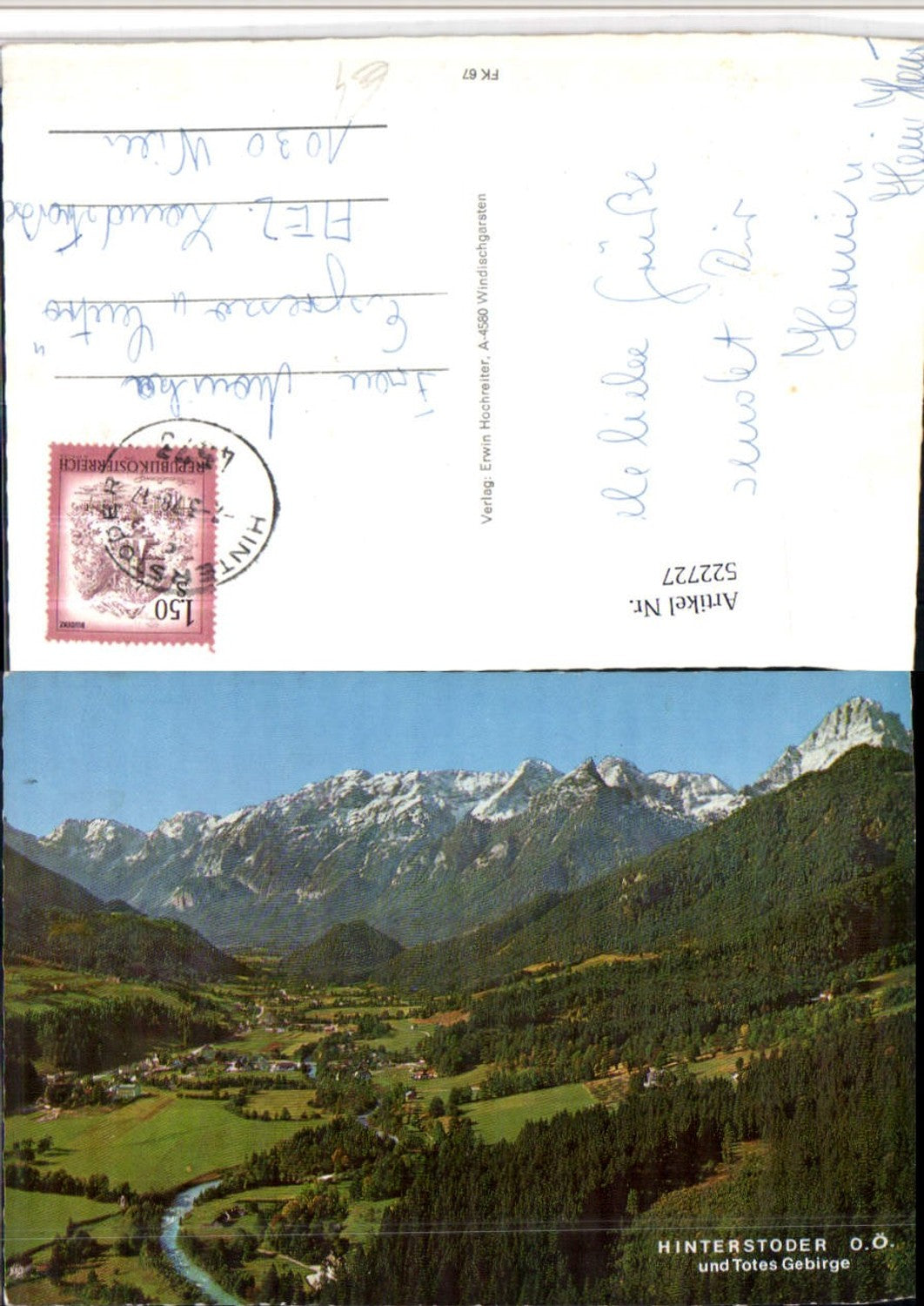 522727,Hinterstoder Totale m. Toten Gebirge Bergkulisse