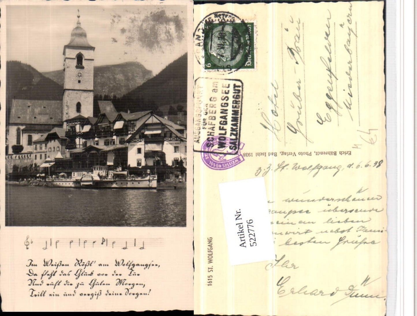 522776,St. Wolfgang am See Hotel Weißes Rössl Kirche Dampfer