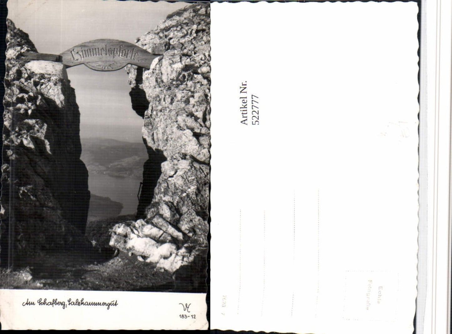 522777, Am Schafberg Himmelspforte b. St. Gilgen pub VH 183/12