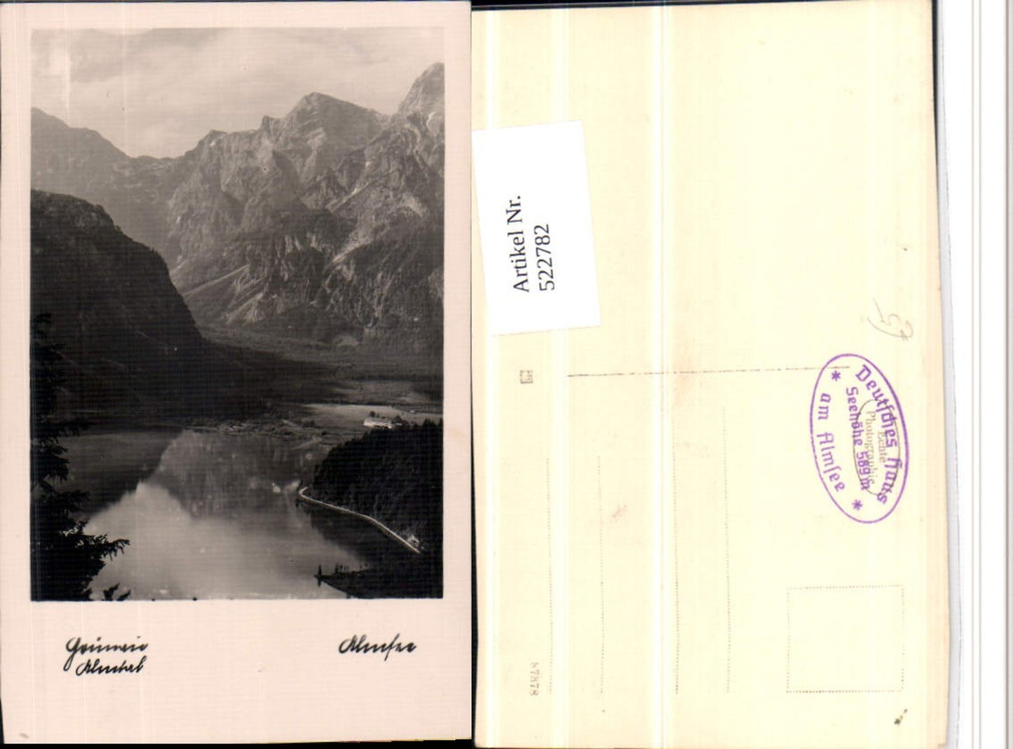 522782,Grünau im Almtal Almsee See Bergkulisse