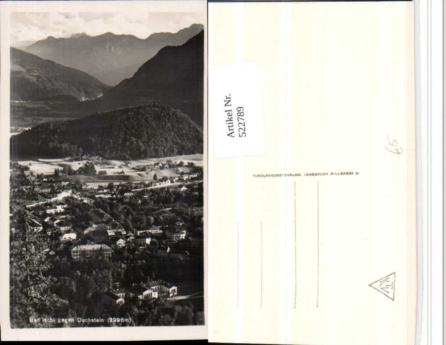 522789,Bad Ischl Teilansicht geg. Dachstein Bergkulisse