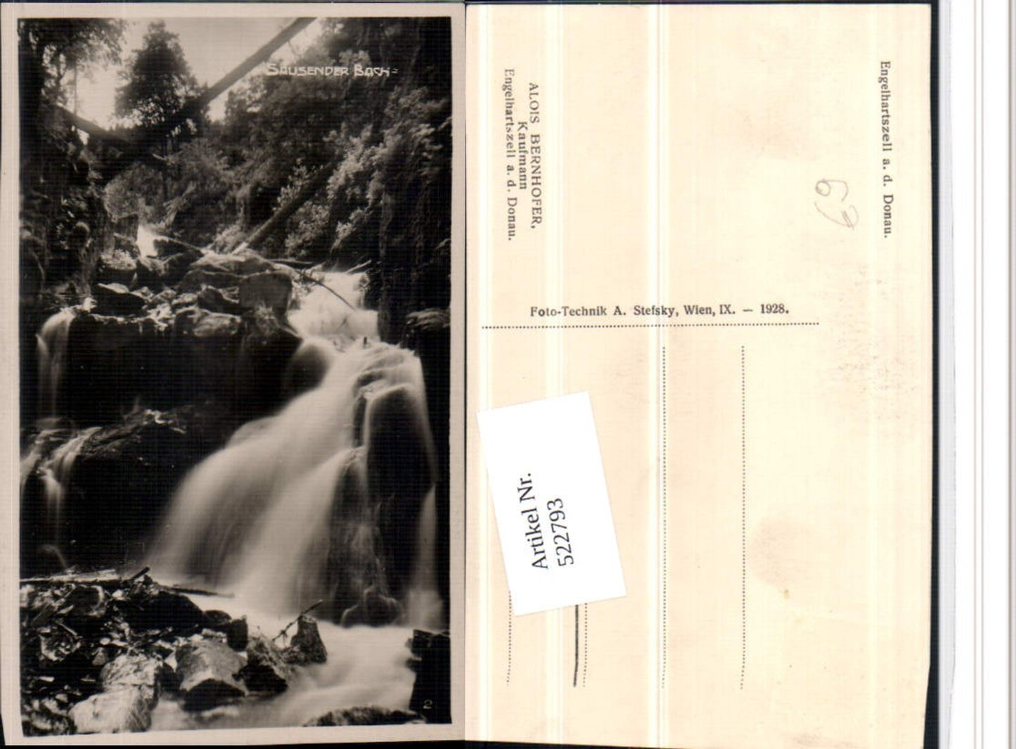 522793,Engelhartszell an d. Donau Sausender Bach Wasserfall