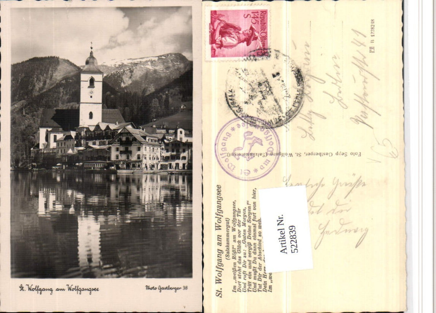 522839,St. Wolfgang am Wolfgangsee Kirche pub Gastberger 38