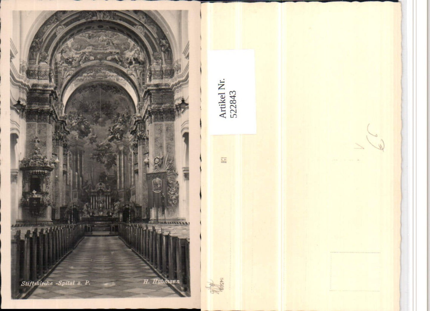 522843,Spital am Pyhrn Stiftskirche Kirche Innenansicht pub Hubmann