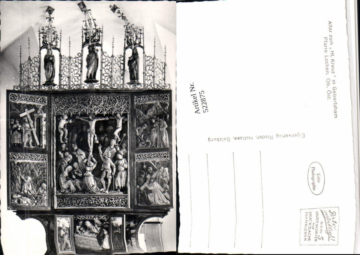 522875,Lochen bei Braunau am Inn Kirche Altar zum Hl. Kreuz in Gebertsham