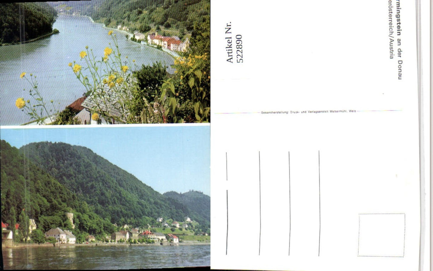 522890, Sarmingstein on the Danube. Total multi-view map.