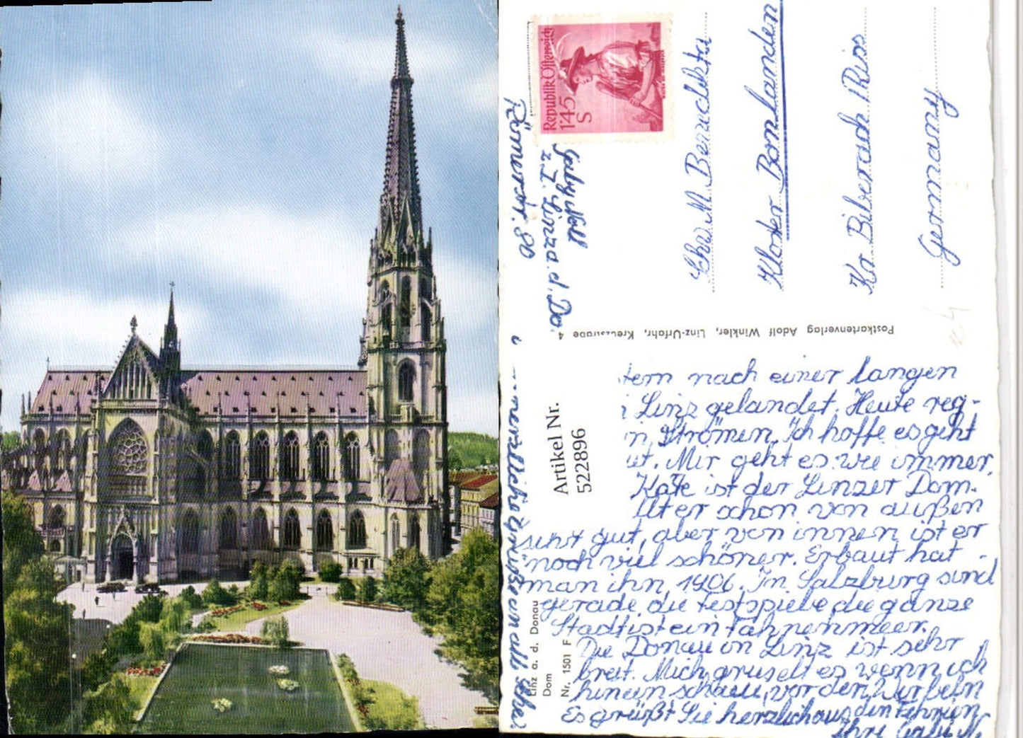 522896,Linz an d. Donau Dom Kirche