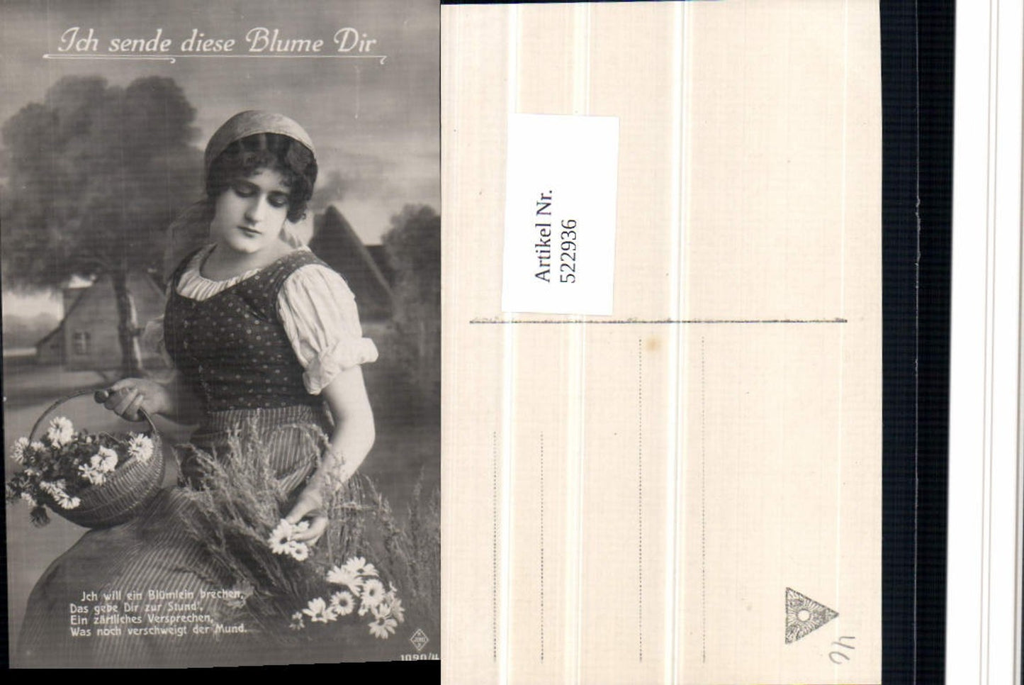 522936,Foto-AK Frau Roma Sinti Zigeuner Mignon Tracht Gänseblümchen