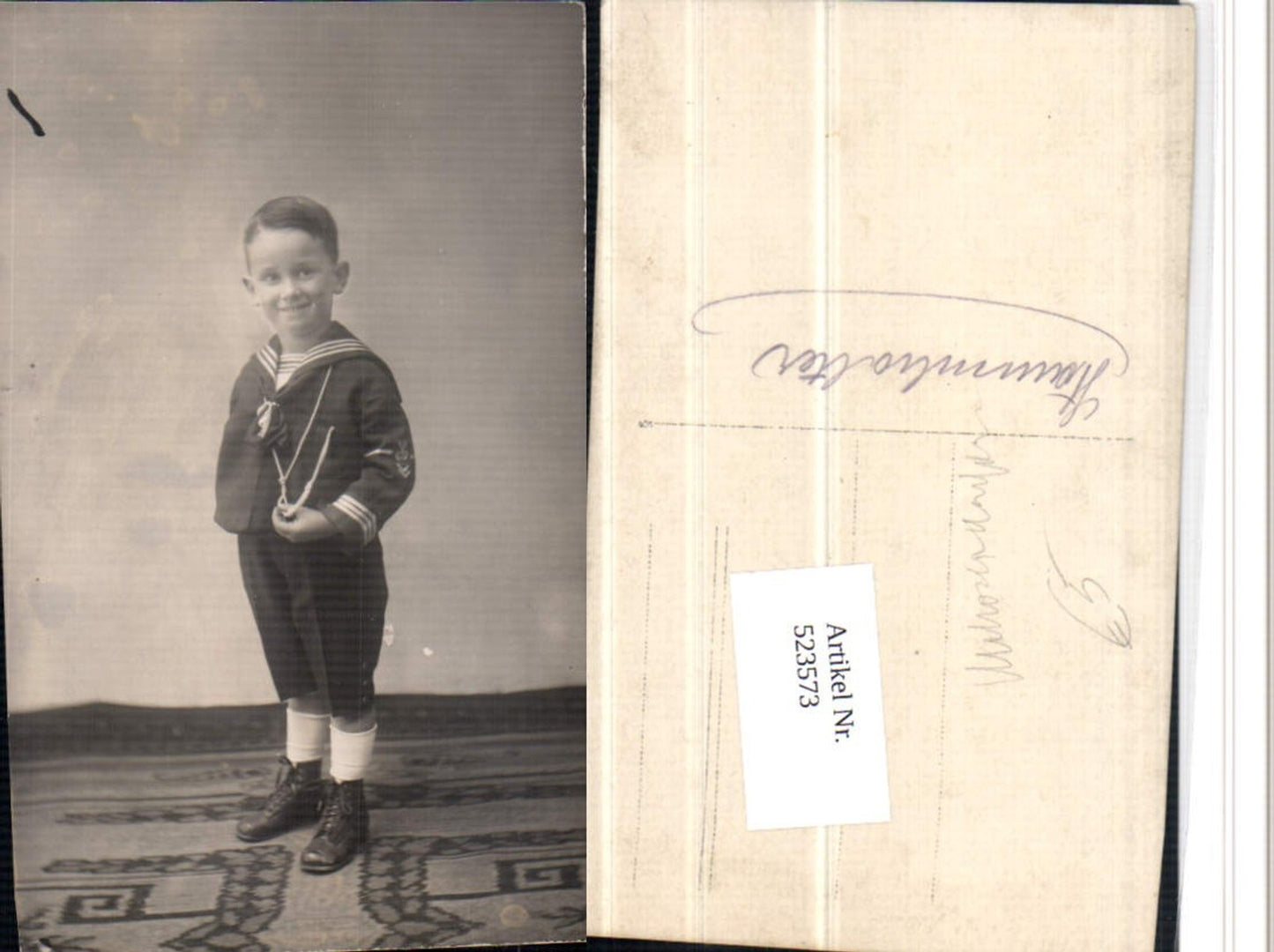 523573,Junge Bub in Uniform Matrosenanzug Matrose Seemann