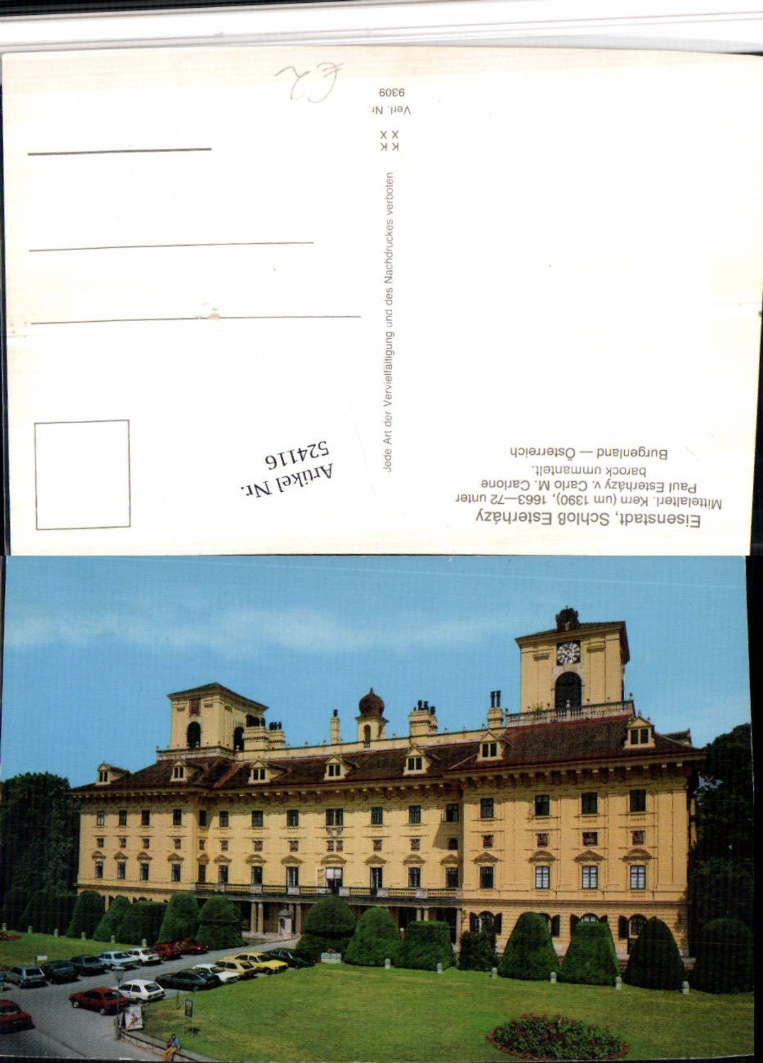 524116,Eisenstadt Schloss Esterhazy