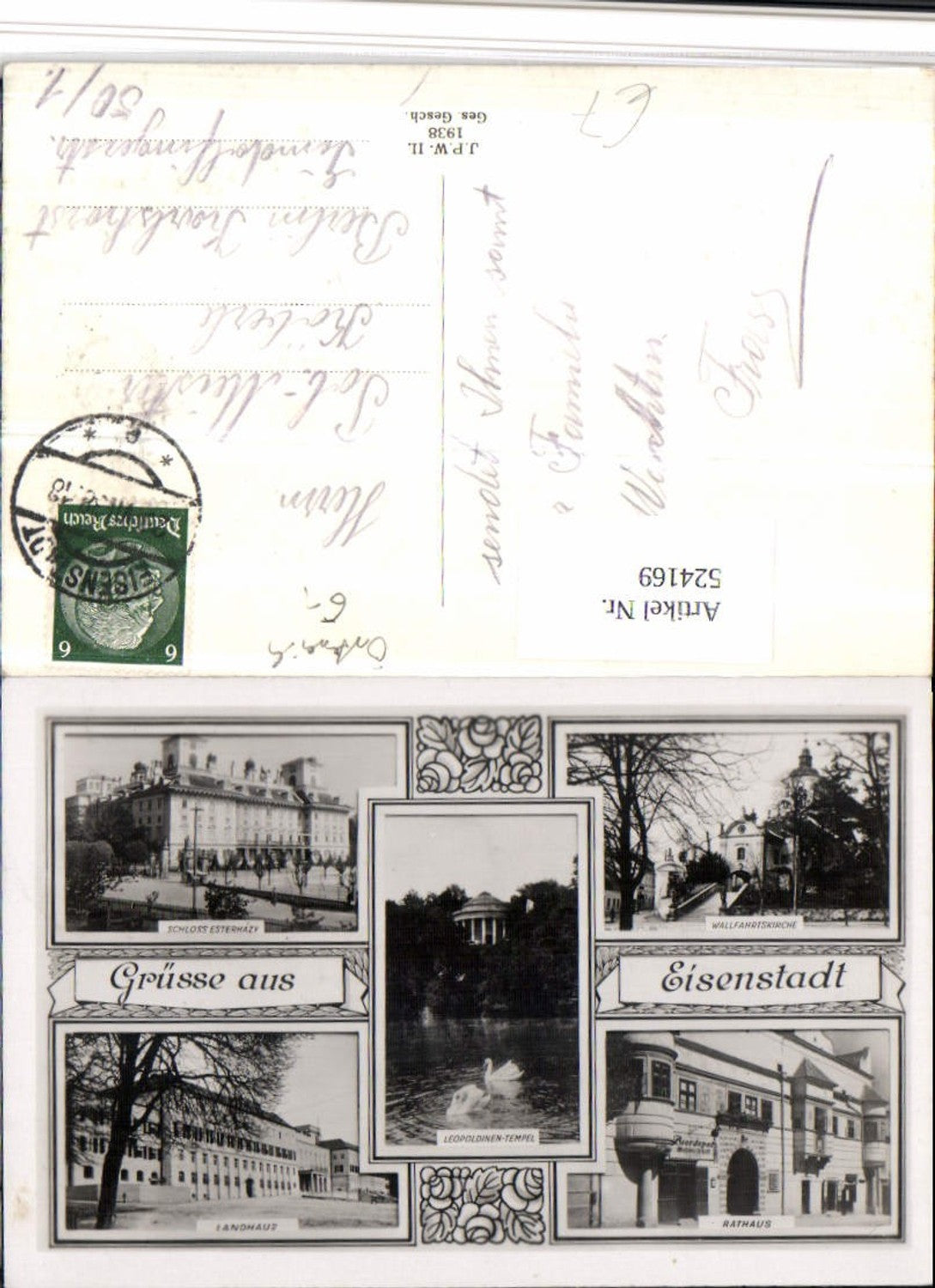 524169,Eisenstadt Schloss Esterhazy Rathaus Landhaus Mehrbildkarte