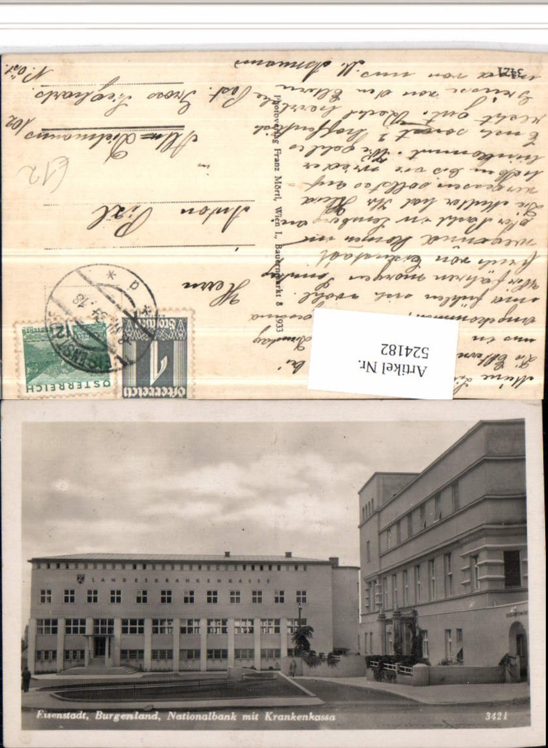 524182,Eisenstadt Nationalbank mit Krankenhaus