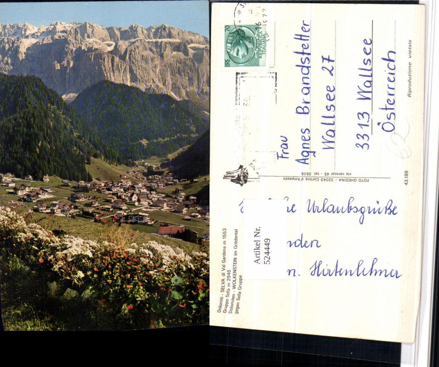 Alte Ansichtskarte – Old Postcard