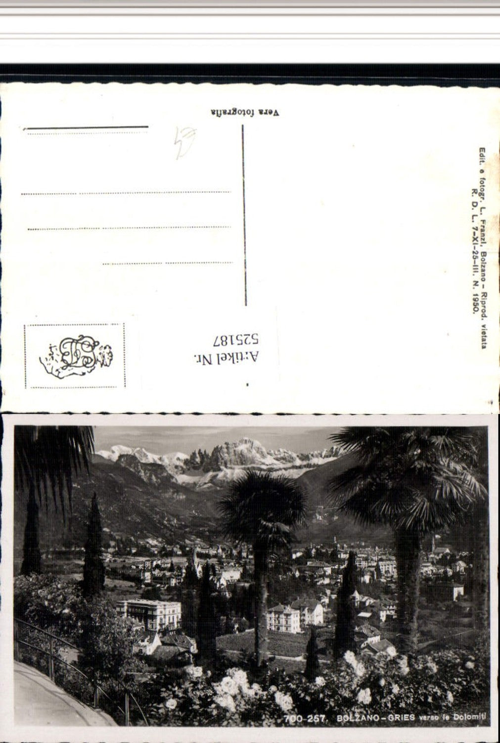 Alte Ansichtskarte – Old Postcard
