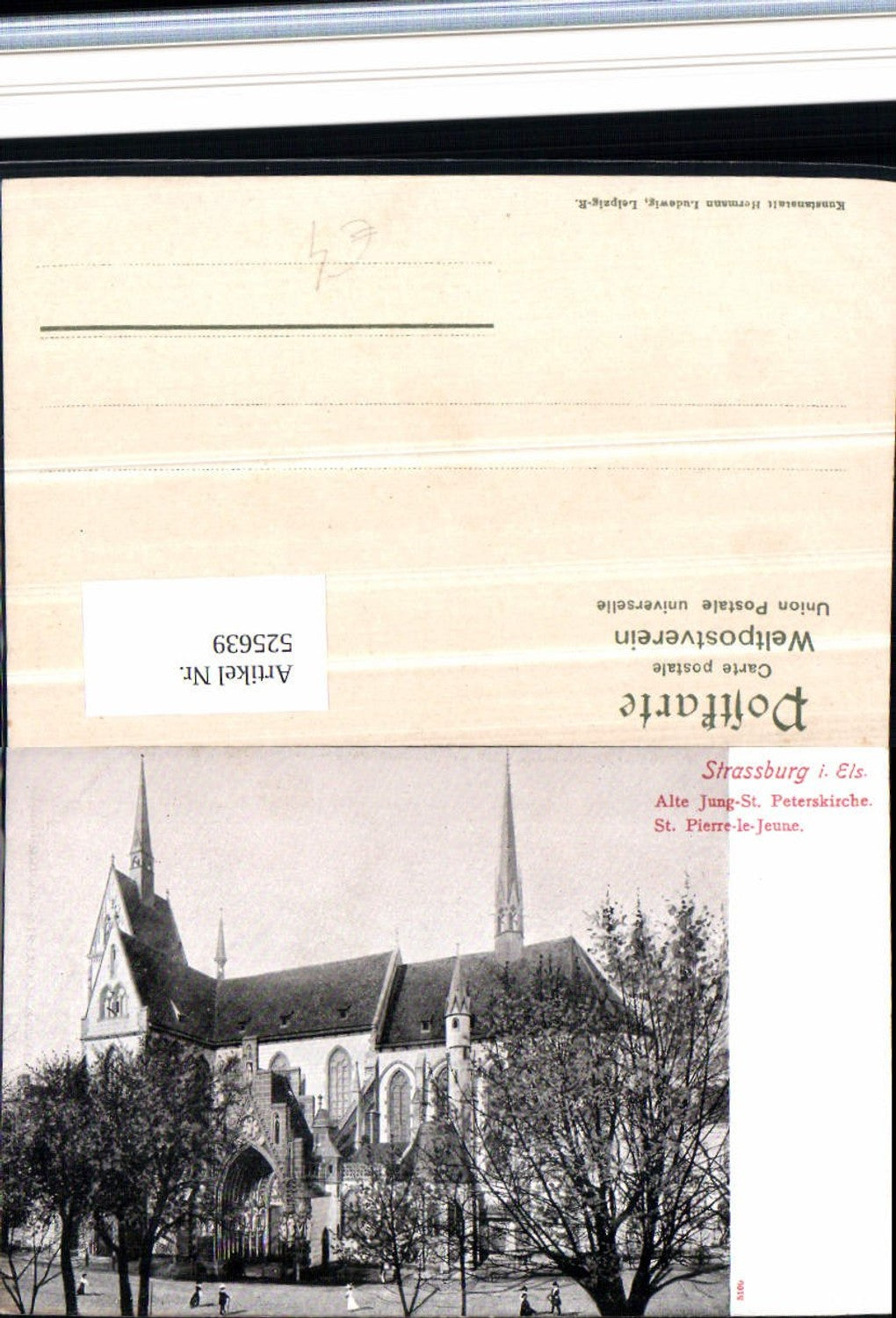 525639,Elsass Bas Rhin Straßburg Strassbourg Jung St. Peterskirche