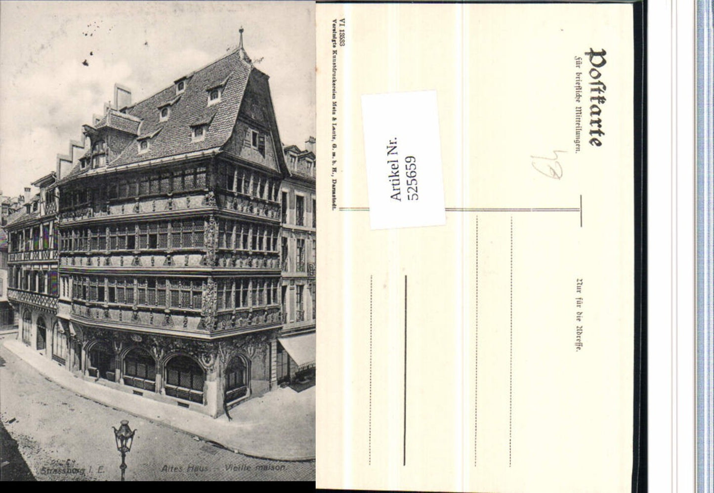 525659,Elsass Bas Rhin Straßburg Strassbourg Altes Haus
