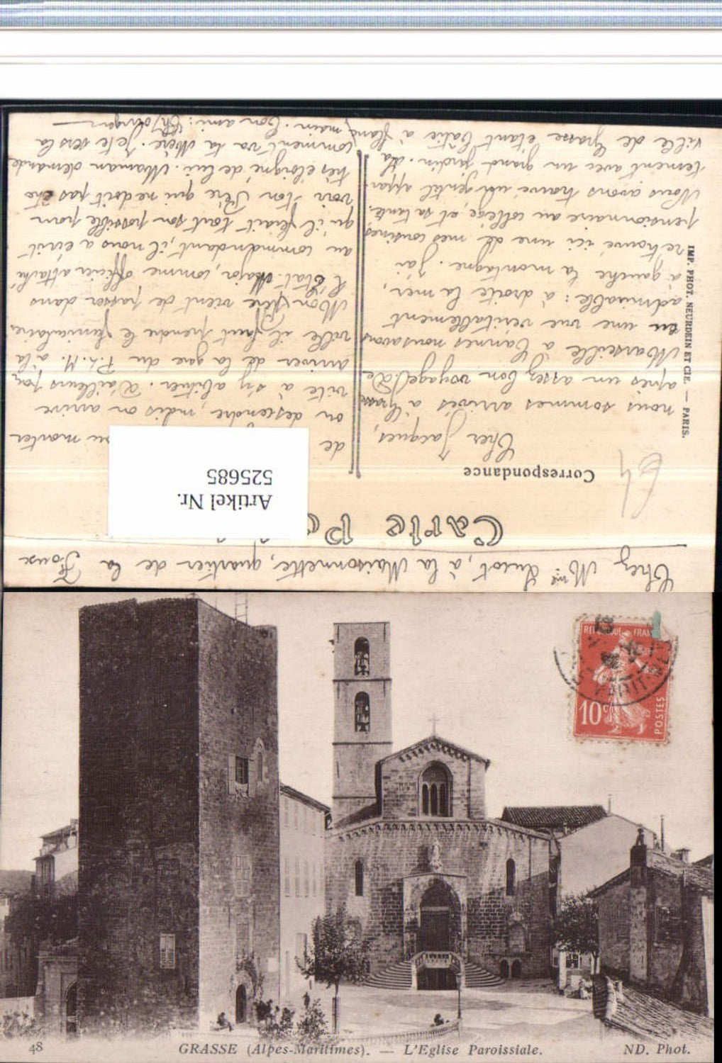 525685,Provence Alpes Cote Azur Alpes Maritimes Grasse Eglise Paroissiale