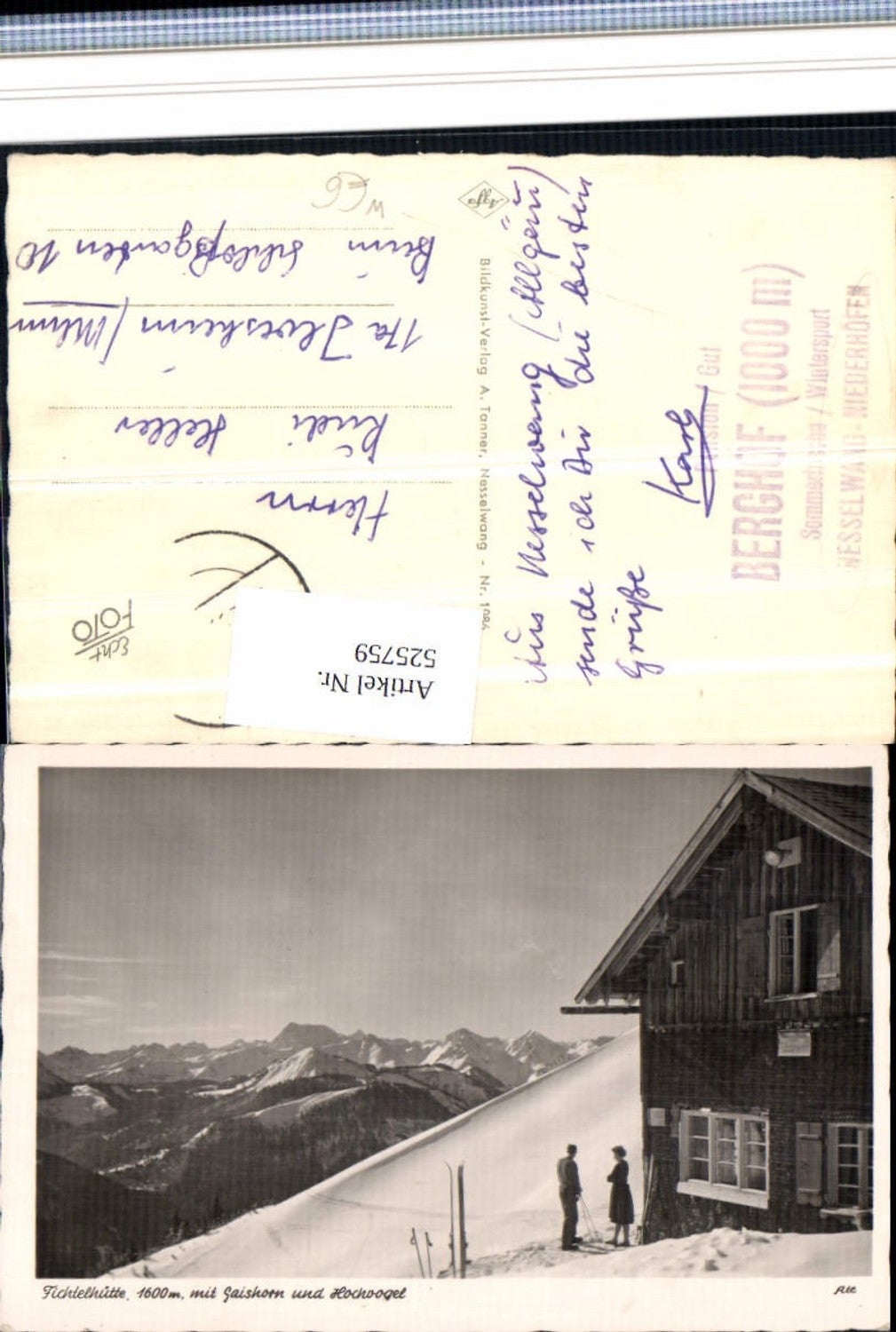 525759,Fichtelhütte Gaishorn Hochvogel Nesselwang Niederhöfen