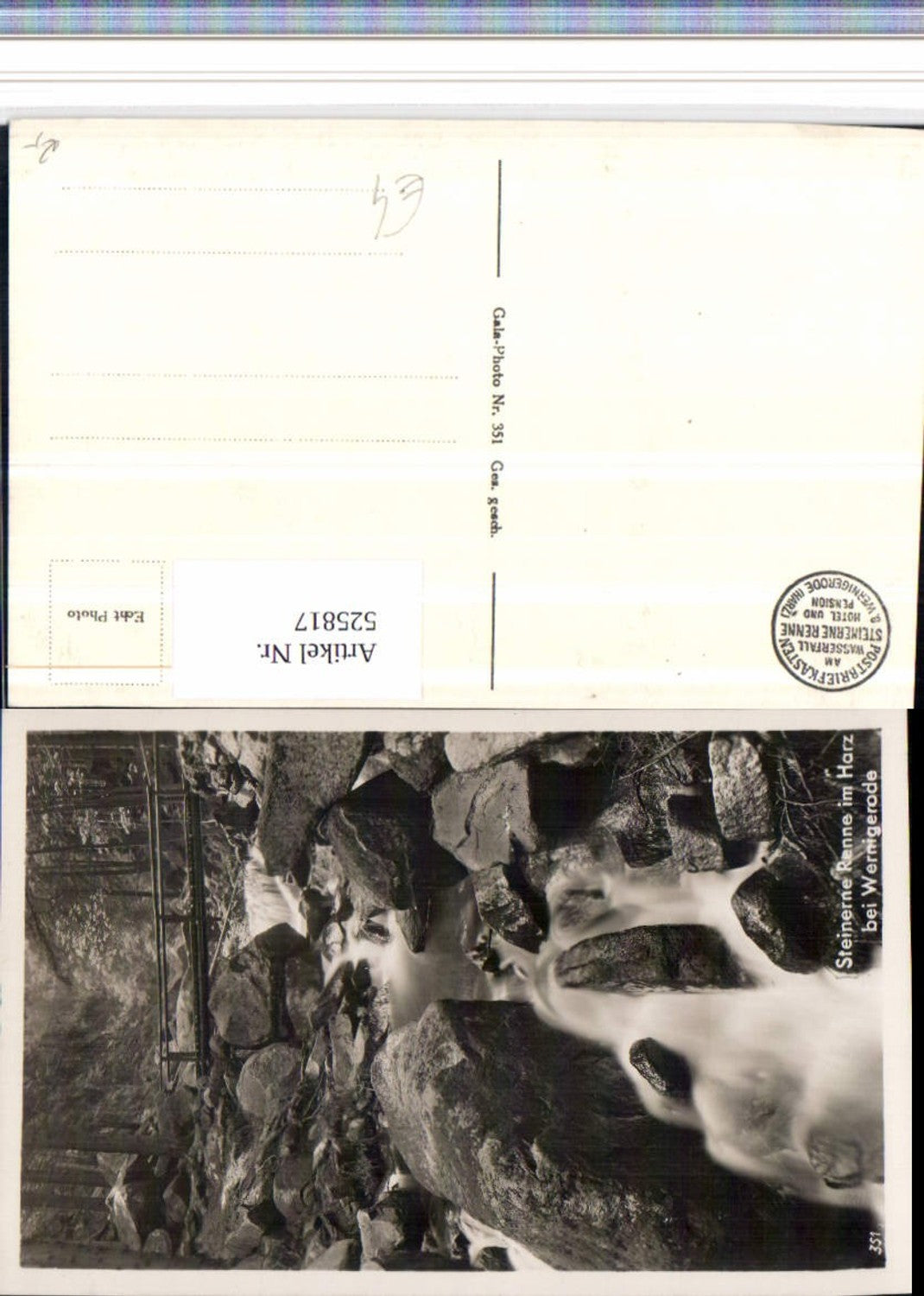 525817,Wernigerode am Harz Steinerne Renne