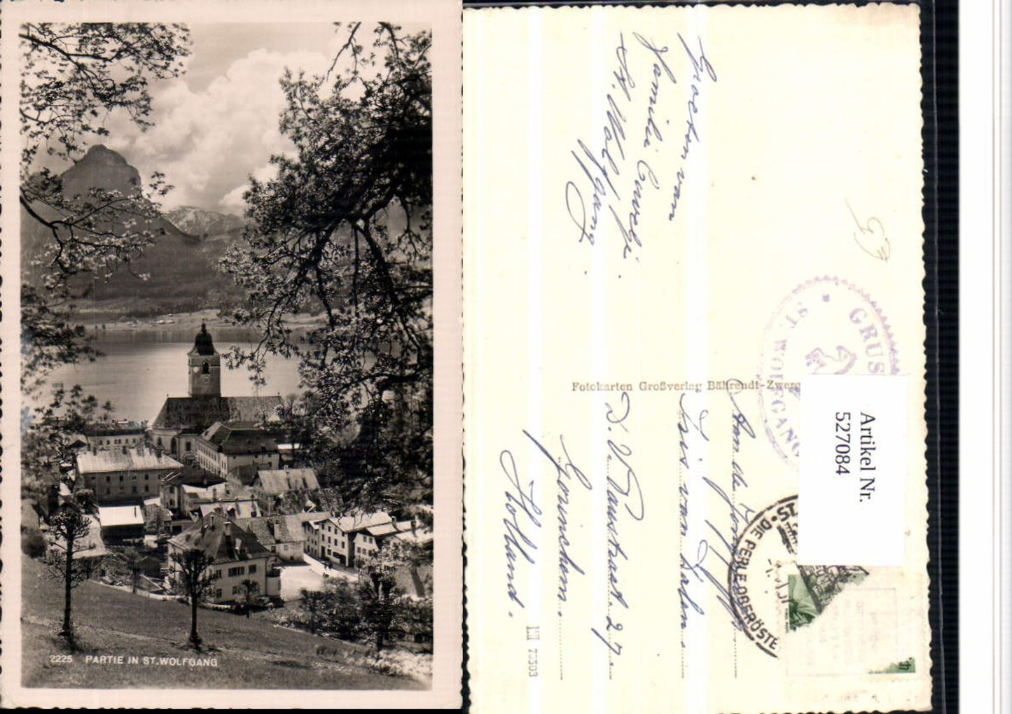 527084,Foto-AK Partie in St. Wolfgang am Wolfgangsee