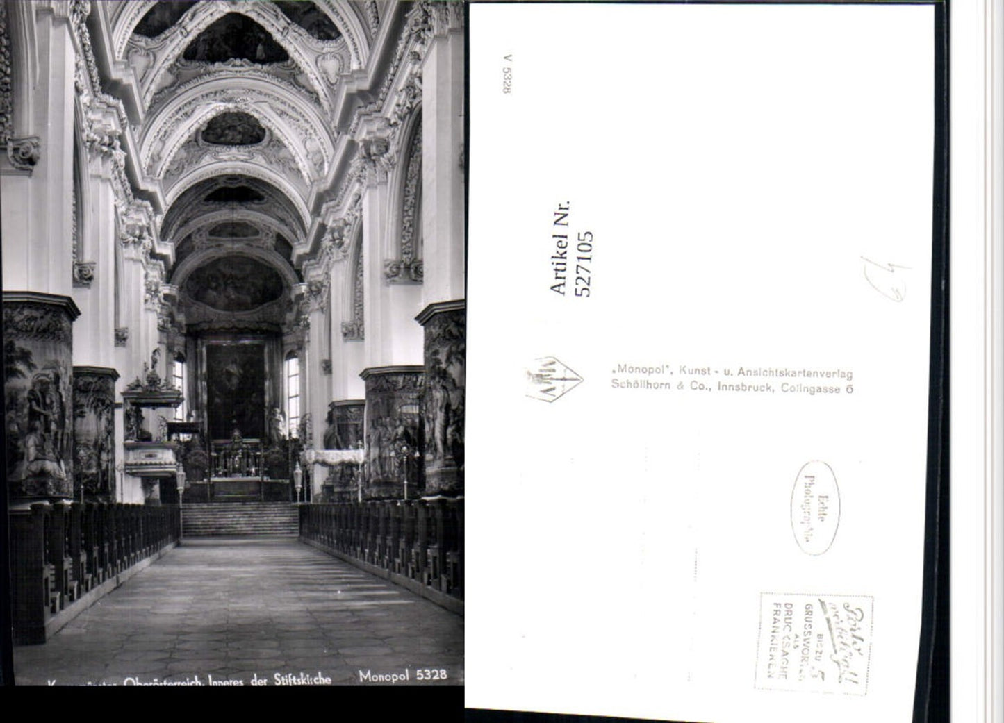 527105,Kremsmünster Stiftskirche Innen