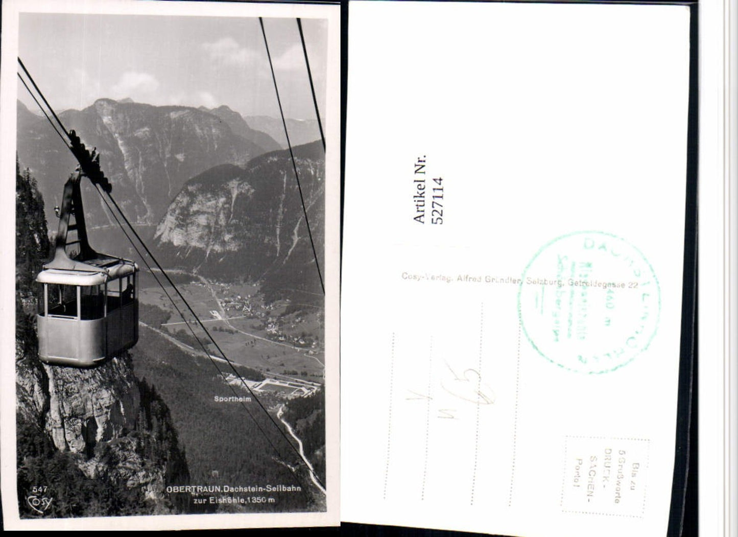 527114,Obertraun Dachstein Seilbahn Gondel Eishöhle pub Cosy 547