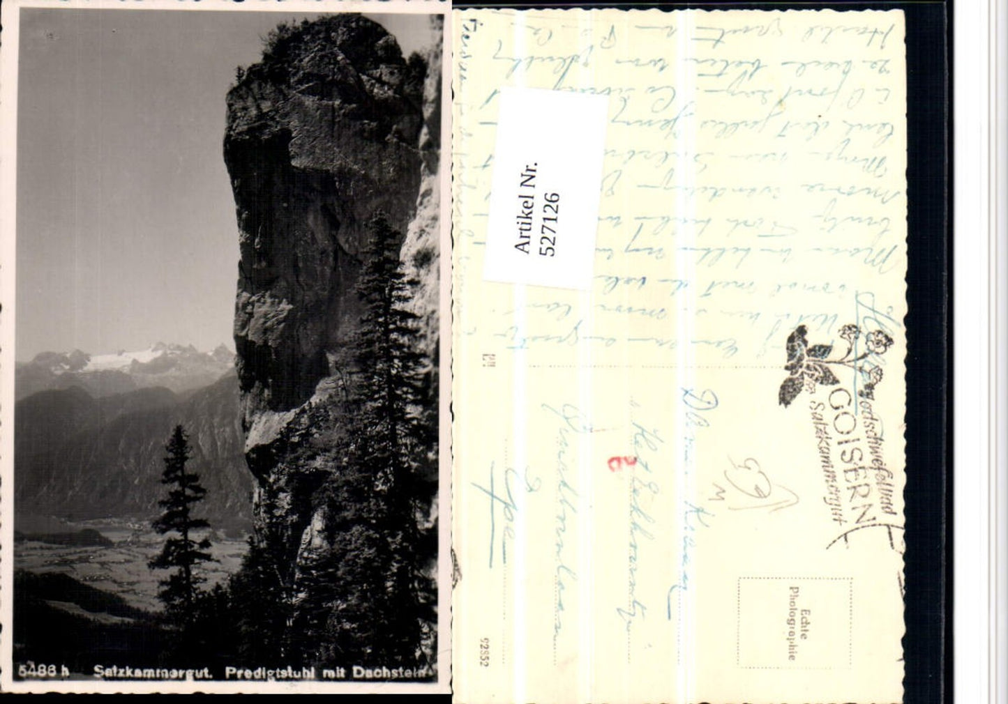 527126,seltene Foto-AK Predigtstuhl Goisern Dachstein Salzkammergut